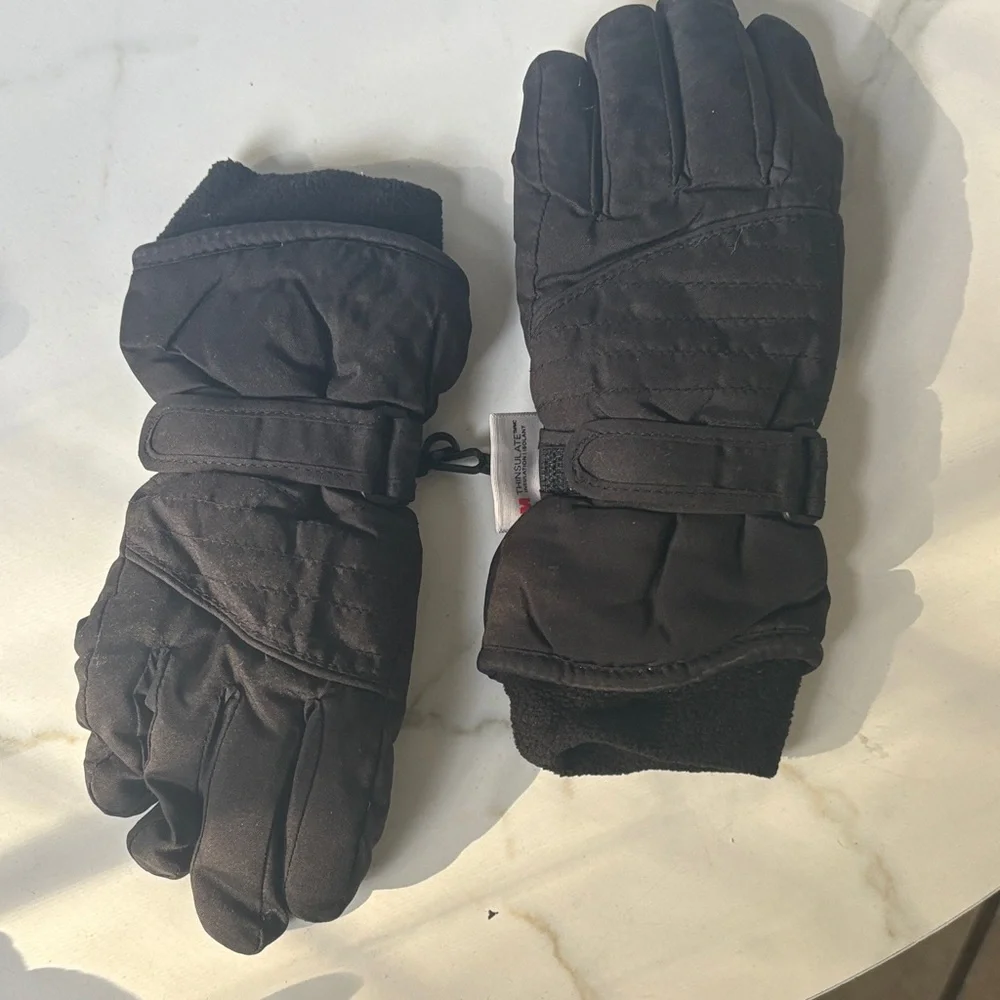 Cozy Black Kids Mittens